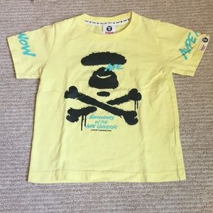 Aape Tee Yellow by A Bathing Ape Size 120